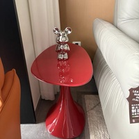 Table d'appoint élégante et rétro de luxe pour salon avec col de cygne Petites tables basses d'angle pour hôtel