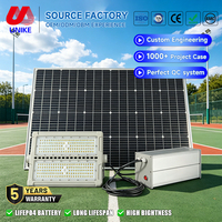 Reflector LED Solar Recargable de 200W, de Aluminio Fundido a Presión, para Estadios Deportivos al Aire Libre, Precio de Fábrica, Venta al Por Mayor