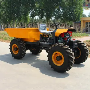 ZY100 1 tonne site Dumper à vendre agricole Mini Dumper ferme jardin Dumper benne hydraulique Mini camions avec CE