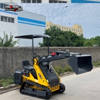 Vielseitig Einsetzbarer Raupenlader mit Neuer Benzinmotor-Technologie, Mini-Kompaktlader für Baustellen