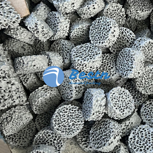 10-60PPI Dia70x22mm Filtre en mousse céramique poreuse en carbure de silicium pour l'industrie de la filtration des métaux Service de coupe personnalisé - Product Image 3