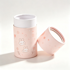 Boîte cylindrique ronde haut de gamme avec feuille d'or pour tube cadeau de bouteille de vin - Product Image 1