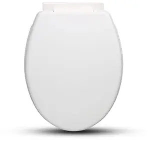 欧式成人厕所马桶盖新款塑料PP软关闭座椅家庭酒店现代圆形设计浴室配件