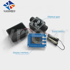 Plastic SS304 Gear Digitale Flowmeter Water <span class=keywords><strong>Gas</strong></span> Olie Vloeibare <span class=keywords><strong>Flow</strong></span> <span class=keywords><strong>Meter</strong></span> - Product Image 2