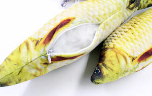 Jouet en peluche électrique à déplacement automatique d'herbe à chat, robot écologique à queue de vague douce, poisson saumon, style réaliste - Product Image 3