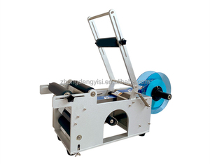 Machine d'étiquetage semi-automatique manuelle pour bouteilles rondes, applicateur d'étiquettes manuel pour bouteilles rondes - Product Image 1