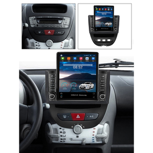 Autoradio Android 9,7 pouces pour Peugeot 107 Toyota Aygo Citroën <span class=keywords><strong>C1</strong></span> 2005-2014 Écran tactile vertical Carplay Stéréo Vidéo Lecteur GPS - Product Image 2
