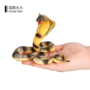 Estatua de simulación de PVC sólido al por mayor, modelo Cobra, serpiente, pitón, juguetes de animales, figuritas de animales, Juguetes - Product Image 2