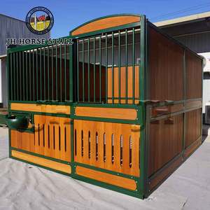 Zware paardenstal schuifdeurpaneel bamboe hout anti-trappel stal paardenvoorzijde commerciële ruiteruitrusting - Product Image 6