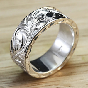 Anello con motivo a vite inciso per donna, accessorio da dito semplice e alla moda per l'uso quotidiano - Product Image 6