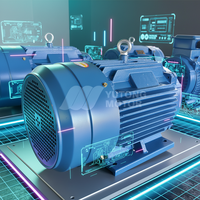 Moteur électrique asynchrone triphasé IE3 haute efficacité 25 CV 480 V 60 Hz personnalisable avec boîtier en aluminium pour machines