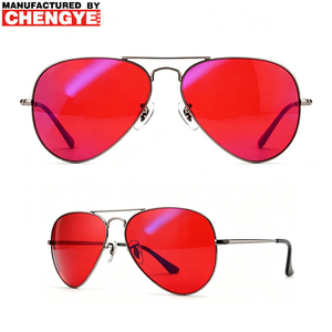 Lunettes anti-rayures CR39 bloquant la lumière bleue pour hommes et femmes avec monture intérieure OAR hypoallergénique, double pont métallique, pour le sommeil - Product Image 1
