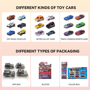 LASIVE TOYS 1:60 Mini Draagbare Maat Drie-Deurs Openbaar Ontwerp Trek-Achter Die-cast Auto Speelgoed CE Gecertificeerd voor Kinderen - Product Image 3