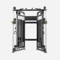 Système de poulies croisées doublement réglable pour fitness commercial, appareil d'entraînement multifonctionnel sécurisé, capacité 1,6T, poids utilisateur max. 200 kg