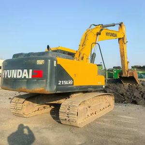 Excavatrice sur chenilles Hyundai 215VS d'occasion très performante Moteur d'origine Prix bon marché Haute qualité en bon état en vente - Product Image 2