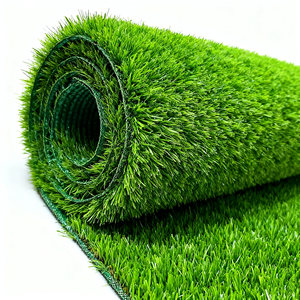 لفائف عشب صناعي خضراء عالية الكثافة مقاومة للماء للاستخدام الخارجي، عشب صناعي عالي الجودة - Product Image 2