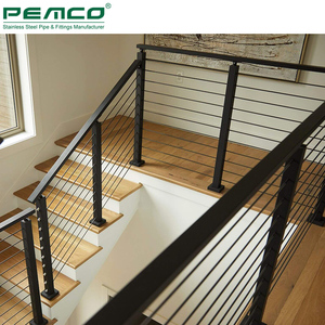 ราวบันไดในบ้านแบบโมเดิร์น 4 6 8 10 เส้น เชือก ราวบันได ระเบียง  ลวดสแตนเลส 304 316 - Product Image 4