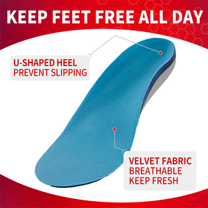 Soletta ortopedica per <span class=keywords><strong>bambini</strong></span> con piedi piatti in gel tpe a tutta lunghezza personalizzata plantare plantare plantare per <span class=keywords><strong>bambini</strong></span> - Product Image 3