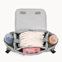 Sac de rangement pour maman de grande capacité personnalisé, sac de rangement pour poussette en tissu polyester, sac à couches isotherme avec motif maman
