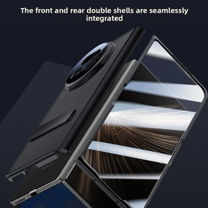 Compatible with Honor Magic V5 <b>phone</b> case magnetic hinge full coverage rotating stand front and back double cover full coverage - Product Image 3