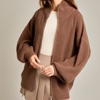 Pull cardigan en tricot surdimensionné décontracté pour femmes, logo personnalisé, vente en gros, automne, nouveau pull à manches longues, fabricant de hauts