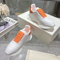 Sneakers rétro à plateforme en cuir véritable unisexe de style italien avec lacets, semelle intermédiaire EVA et semelle extérieure EVA