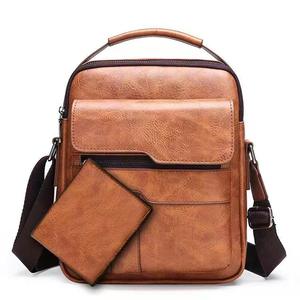 Bolso <span class=keywords><strong>de</strong></span> Hombro para <span class=keywords><strong>Hombre</strong></span>, Bolso Retro para <span class=keywords><strong>Hombre</strong></span>, Bolso Cruzado para Documentos, Gran Capacidad, Nuevo Bolso Casual <span class=keywords><strong>de</strong></span> Moda con Cartera - Product Image 4
