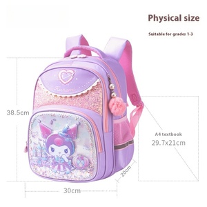 My Melody Cute <span class=keywords><strong>Sac</strong></span> à <span class=keywords><strong>dos</strong></span> d'école à la mode pour les étudiants Matériau Oxford avec doublure en nylon Fermeture à glissière pour les promotions - Product Image 4