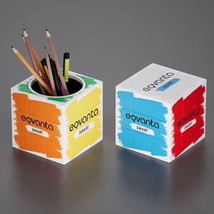 <span class=keywords><strong>Cube</strong></span> magique 3D personnalisé conteneur à crayons impression UV <span class=keywords><strong>Photo</strong></span> Logo école publicité <span class=keywords><strong>Cube</strong></span> publicitaire - Product Image 2