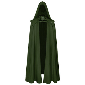 Maxi capa gótica Medieval para hombre, capa Vintage con capucha, soporte con hebilla, hombro para <span class=keywords><strong>Assassin</strong></span>, Cosplay, disfraz de Caballero de Halloween - Product Image 4