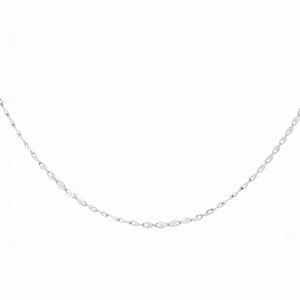 Dainty Twisted Lip Shape White Pt950 Fine Thin Pendant <b>Necklace</b> <b>Chains</b> Gift for Unisex Minimalist Platinum Jewelry - Product Image 5