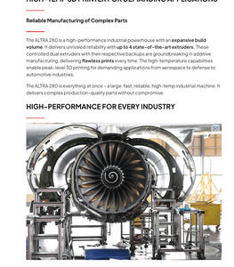 Antinsky BigRep ALTRA 280, la machine haute performance ultime, IMPRIMANTE 3D HAUTE TEMPERATURE pour APPLICATIONS EXIGUES - Product Image 3