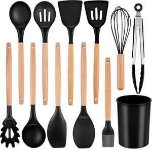 Utensilios de Cocina de Silicona al por Mayor, Personalizados OEM, de Grado Alimenticio, Ecológicos, Certificados por la FDA/LFGB, No Tóxicos, con Impresión de Logotipo - Product Image 1