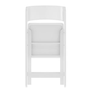 Lightweight Outdoor Stackable Rental Party Foldable Chairs White Plastic Wedding Resin Folding Chair for Event - Product Image 2