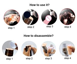 人工膣男性用オナホール、インテリジェント加熱伸縮式自動セックスマシン、インテリジェントなセックス音声付きセックストイ（男性用） - Product Image 6