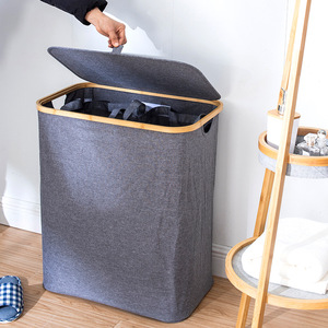 Collapsible Laundry <b>Basket</b> Oxford Cloth <b>Rectangle</b> Foldable Bathroom <b>Storage</b> Clothes Organizer - Product Image 4
