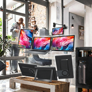 Moniteur portable pour ordinateur portable à trois écrans, meilleur prix, très vendu, 16:10 IPS 15,6 pouces, écran large, léger, hautement compatible - Product Image 2