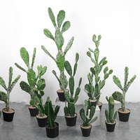 Plantes Tropicales Artificielles Succulentes Grande Décoration Intérieure et Extérieure Cactus Artificiel