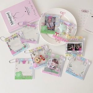 Bolsa de PVC Transparente Personalizada con Cierre, para Tarjetas de Fotos de Ídolos, con Diseño de Dibujos Animados - Product Image 1