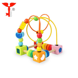 Venta al por mayor clásica juguete cuentas de madera juego de laberinto para los niños - Product Image 4