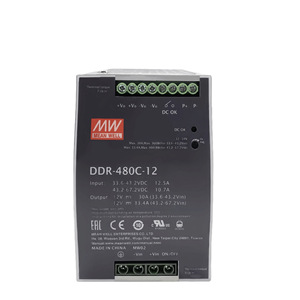 Mean Well DDR-480C-48 480W DIN Rail DC DC <b>Converter</b> Adjustable Output <b>Voltage</b> - Product Image 2