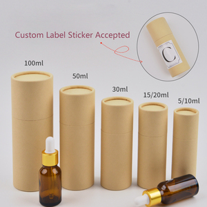 5ml 10ml 15ml 20ml 30ml 50ml 100ml Stock Perfume Essential Oil Bottle <strong>Recyclable</strong> Cylinder Tube Round Cardboard Paper Tube <strong>Box</strong> - Product Image 2