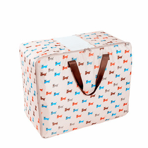 Clothing Organizer Storage Bag Rectangle 600D Oxford Cloth Printed With Flowers For <b>Bedding</b> Luggage Use - Product Image 6