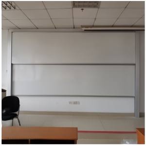 <span class=keywords><strong>Tableau</strong></span> blanc coulissant magnétique pour mobilier scolaire avec cadre en aluminium, <span class=keywords><strong>tableau</strong></span> blanc coulissant vertical avec surface d'écriture lisse - Product Image 5