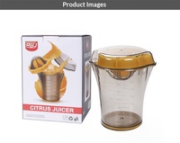 Handmatige citroenpers, draagbare fruitpers, weegschaal, handpers, sinaasappelpers, citruspers, roestvrij staal
