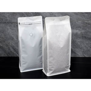 حقيبة قهوة مخصصة صديقة للبيئة قابلة لإعادة الغلق بعلامة تجارية خاصة حقيبة قهوة سطح غير لامع مع صمام بلاستيك كيس قهوة بسحاب - Product Image 3