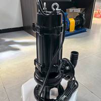 Pompe à eaux usées submersible verticale électrique industrielle WQ anti-colmatage avec broyeur