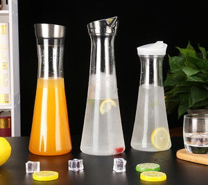 Contenitori per acqua trasparente brocche per infusione di tè e frutta in acrilico brocche e bottiglie con filtro per l'acqua - Product Image 1