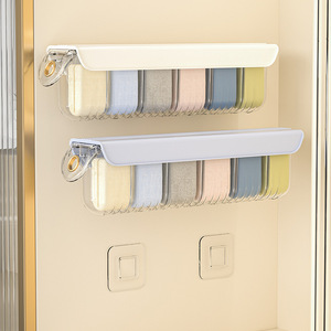 Wall Mounted <b>Storage</b> <b>Box</b> For Underwear Socks Lingerie Covered Rectangle White Pink Light Blue Light Green 805 Home Wardrobe Use - Product Image 1
