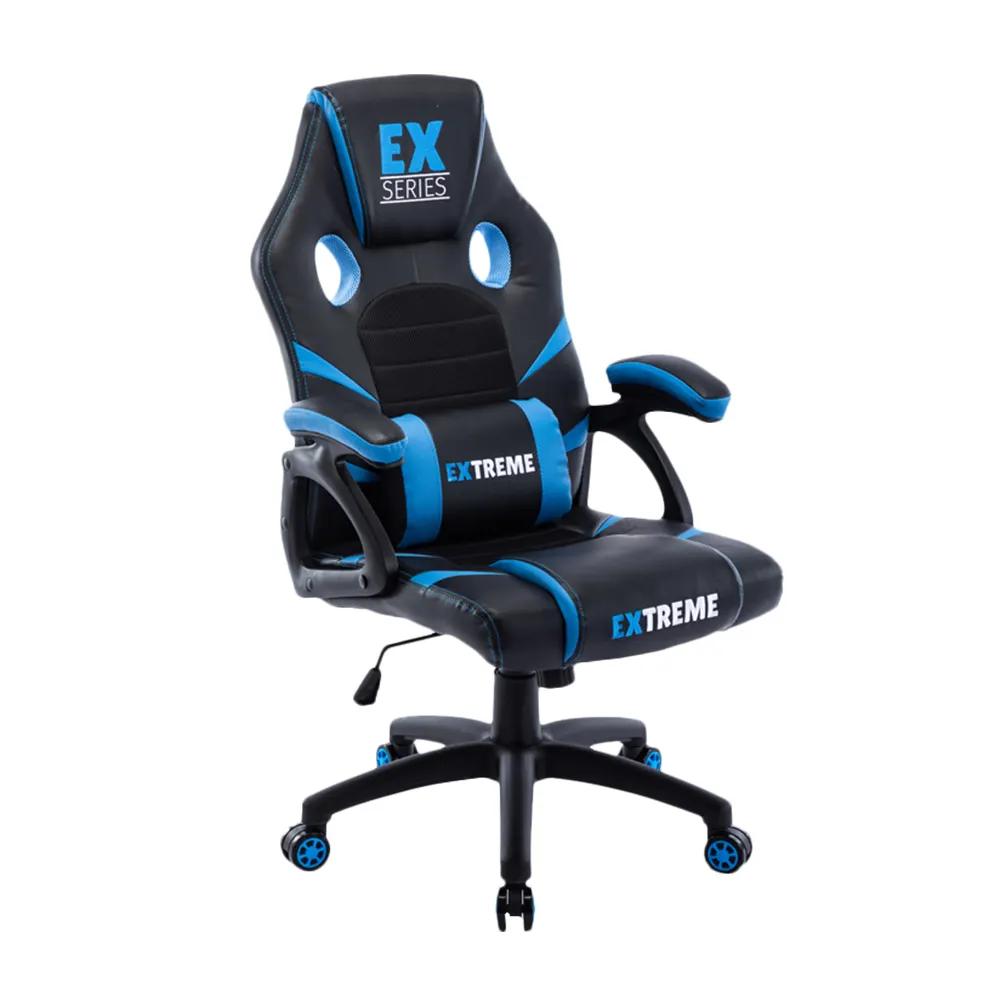 Silla ergonómica de PU para gaming racing, sillón de oficina con logotipo personalizado